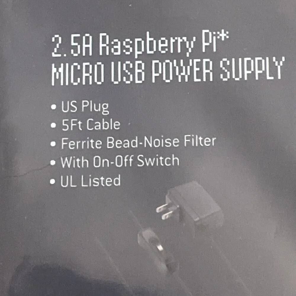 Vilros Raspberry Pi Zero W Starter Kit Sealed Black Case Power Supply NWT